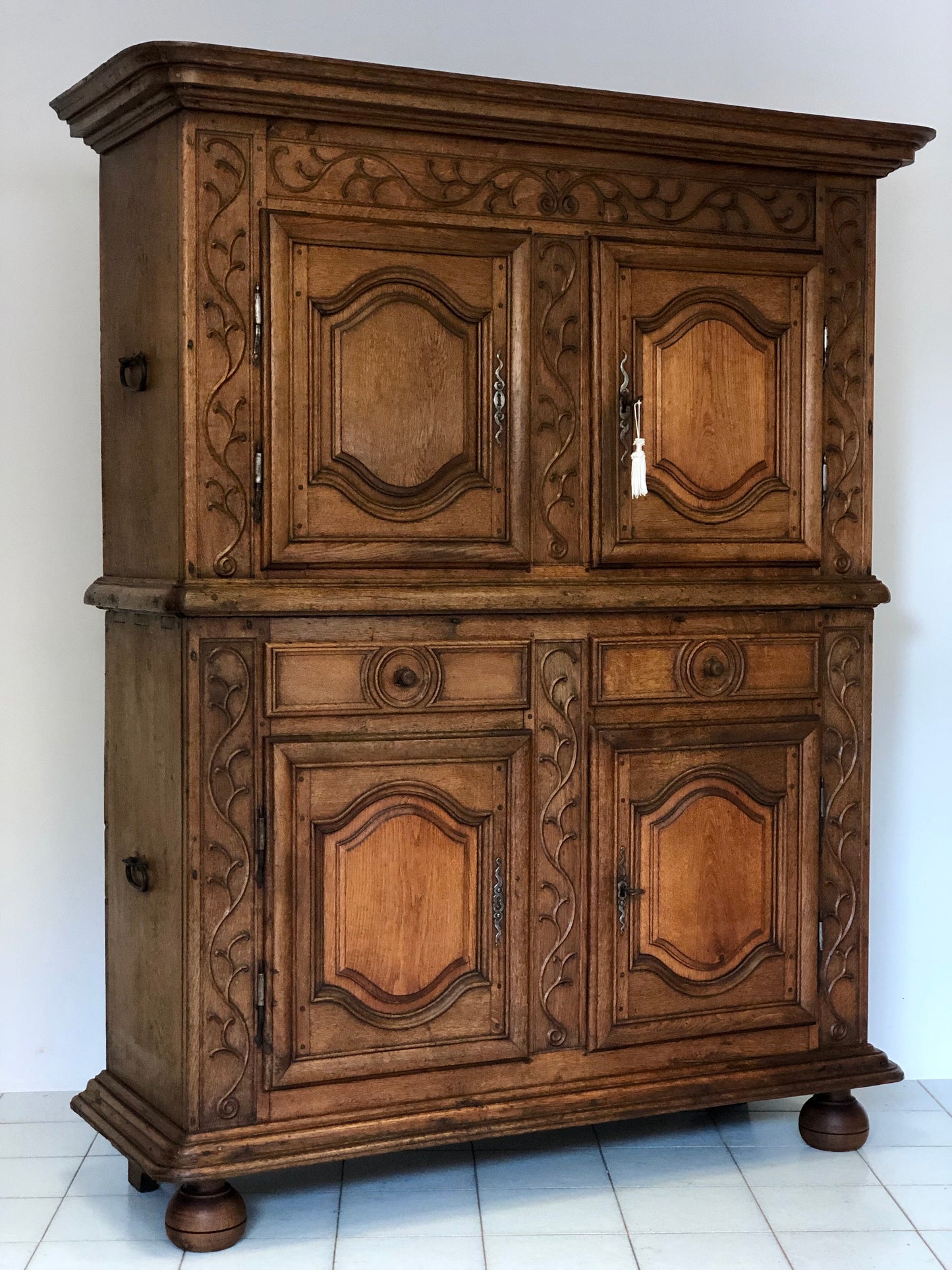 Louis XIV carved double body sideboard