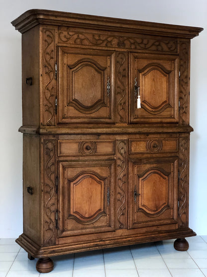 Louis XIV carved double body sideboard