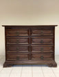 Lombard walnut chest of drawers. Brescia 17th century