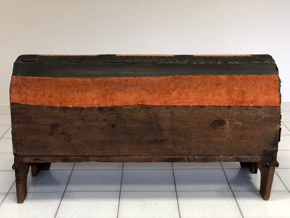 Baule legno lamierino tessuto . Venezia fine XVII secolo