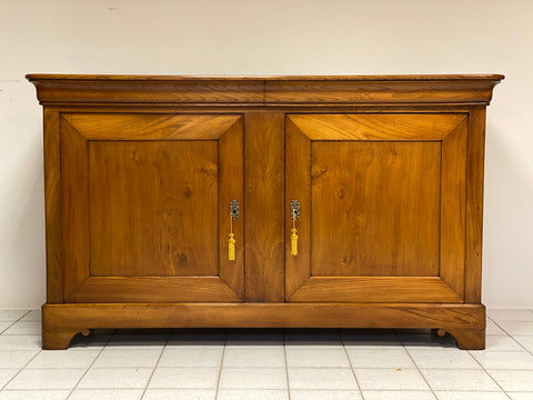 Credenza Carlo X in olmo . Emilia XIX secolo . L 196 cm