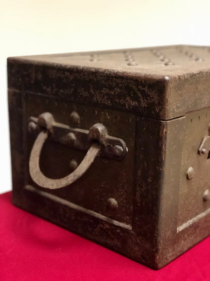 18th century iron studded travel safe