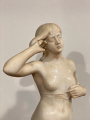 Venere al bagno marmo carrara . XIX secolo