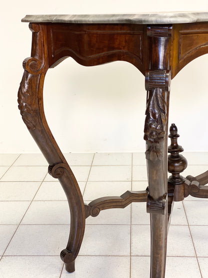 Consolle Luigi Filippo noce lombarda metà XIX secolo