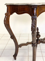 Consolle Luigi Filippo noce lombarda metà XIX secolo