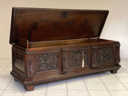 Carved chest Brescia Cremona early 17th century