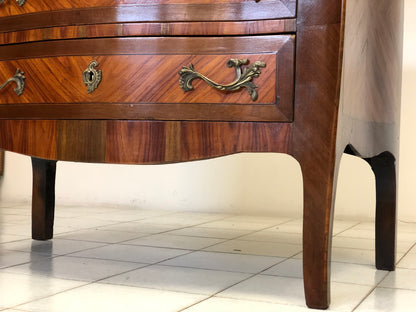 Chest of drawers with curved front and sides. Napoleon III