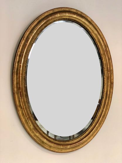 Specchiera luigi Filippo in legno dorato .XIX secolo