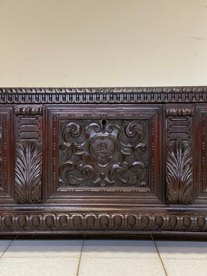 Carved chest Brescia Cremona early 17th century