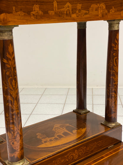 Inginocchiatoio Lombardo con paesaggi . Epoca impero