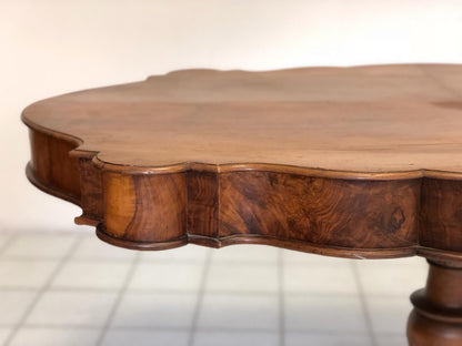 Biscuit dining table. Lombardy 19th century