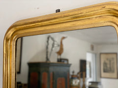 Specchiera lombarda oro zecchino . XIX secolo ( restaurata )