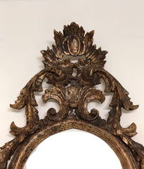 Specchiera in legno intagliato argento mecca . XIX secolo
