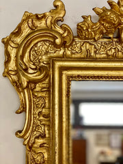 Specchiera lombarda legno intagliato e dorato . Inizio XIX secolo
