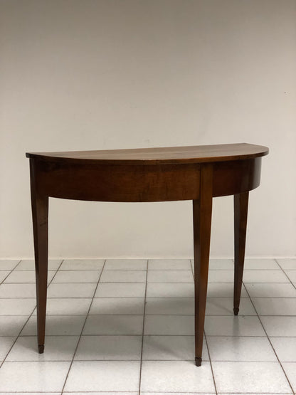 Walnut console table, early 19th century