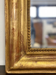 Specchiera legno intagliato dorato. XIX secolo . Restaurata