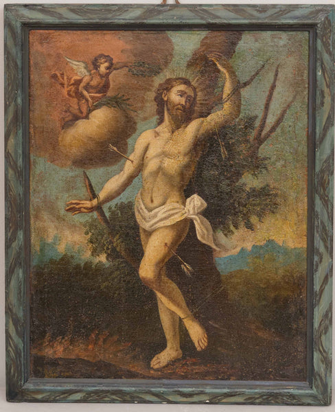 Martirio di san Sebastiano, scuola emiliana XVII secolo (olio su tela)