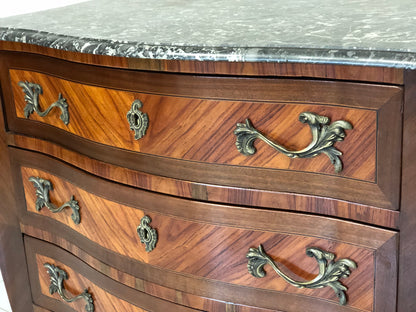 Chest of drawers with curved front and sides. Napoleon III
