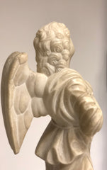 Angelo in estasi marmo Carrara . Fine XVIII secolo