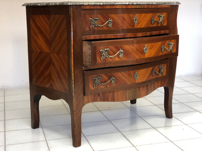 Chest of drawers with curved front and sides. Napoleon III