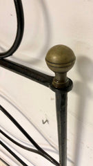 Letto in ferro battuto . XIX secolo