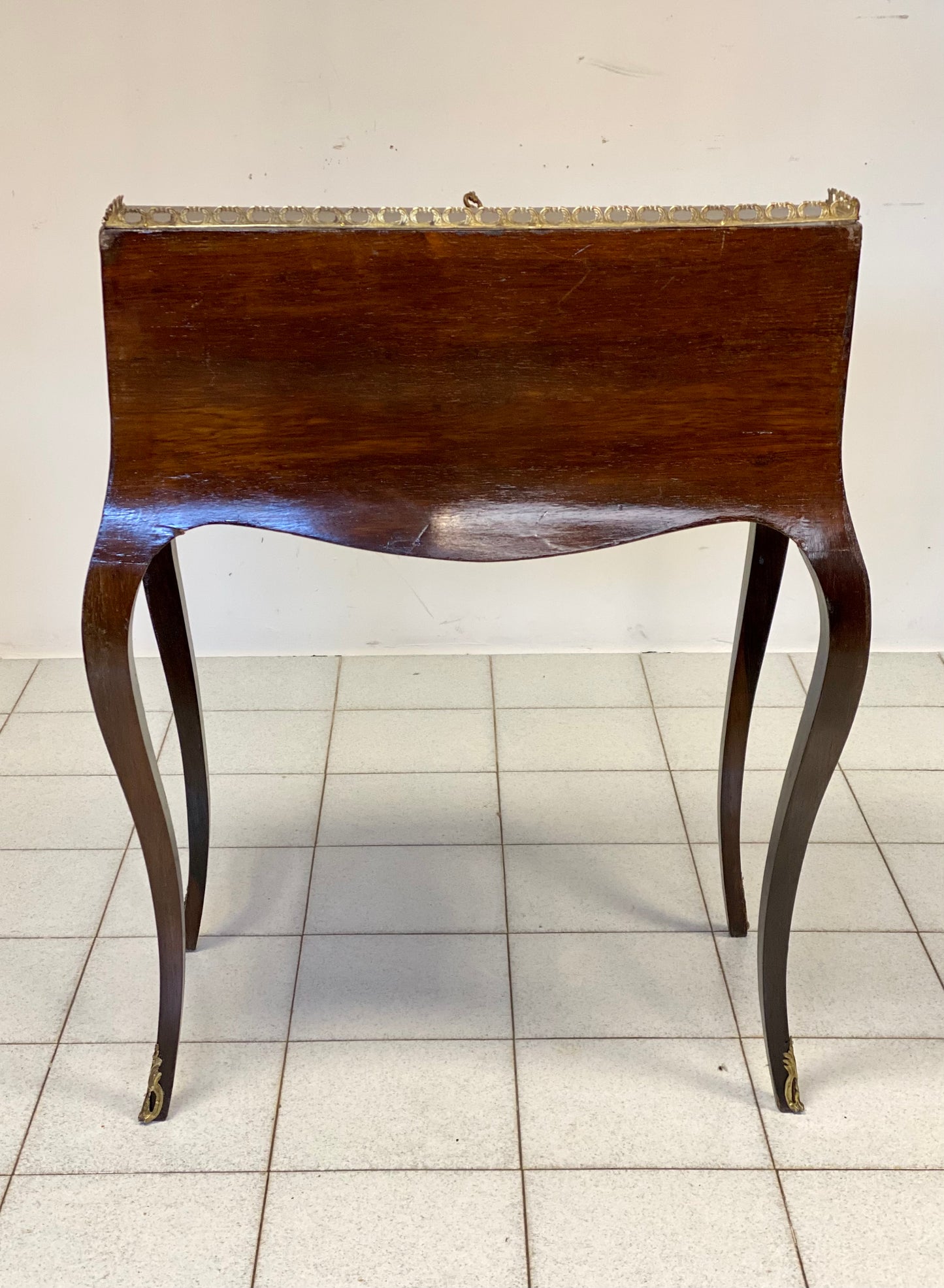 Napoleon III inlaid curved bureau