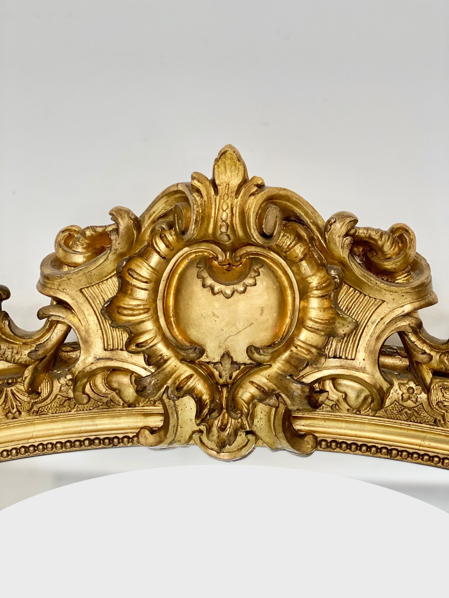 Lombard mirror carved gilded wood 19th century