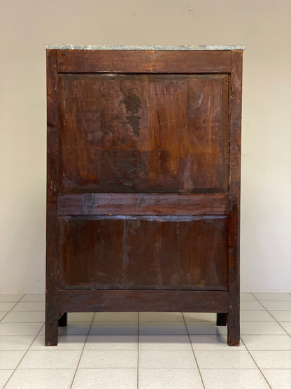 Secretaries veneered in walnut and various woods. Lombardy, late 18th century
