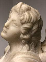 Angelo in estasi marmo Carrara . Fine XVIII secolo