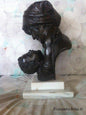 Bronze sculpture with white Carrara marble
